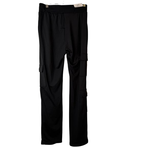 Lit26 Black Fleece Lined Cargo Jogger Pants Size Medium NWT - Picture 3 of 7